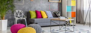 colorful accessories in living room PUL7MCD min